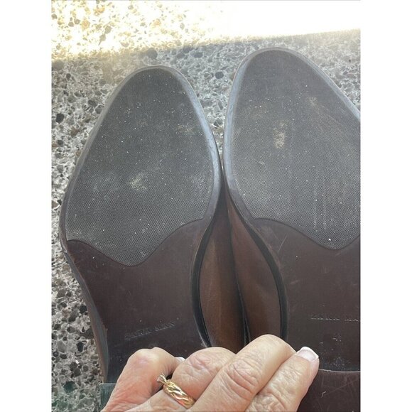 Zara Leather monk strap shoes Size 41 Brown 2452/302/105 531 255/95 - Picture 15 of 15